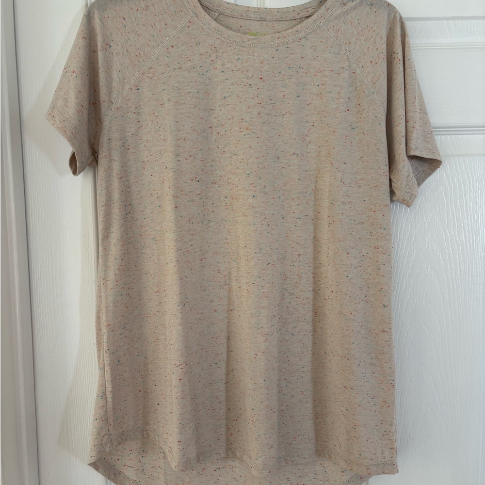 Tek Gear Beige Speckled Short Sleeve Tee